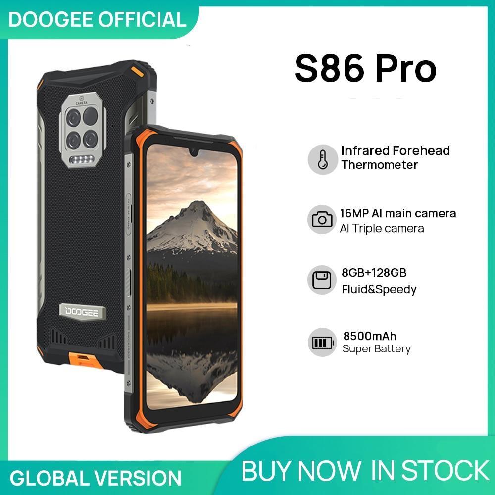 DOOGEE S86 Pro Захищений смартфон 8GB+128GB Інфрачервоний термометр  Мобільний телефон S86 Смартфон HelioP60 Octa Core 8500mAh - Тетра Груп